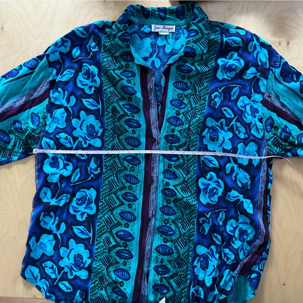 Vintage Jeri Marque Rayon Top